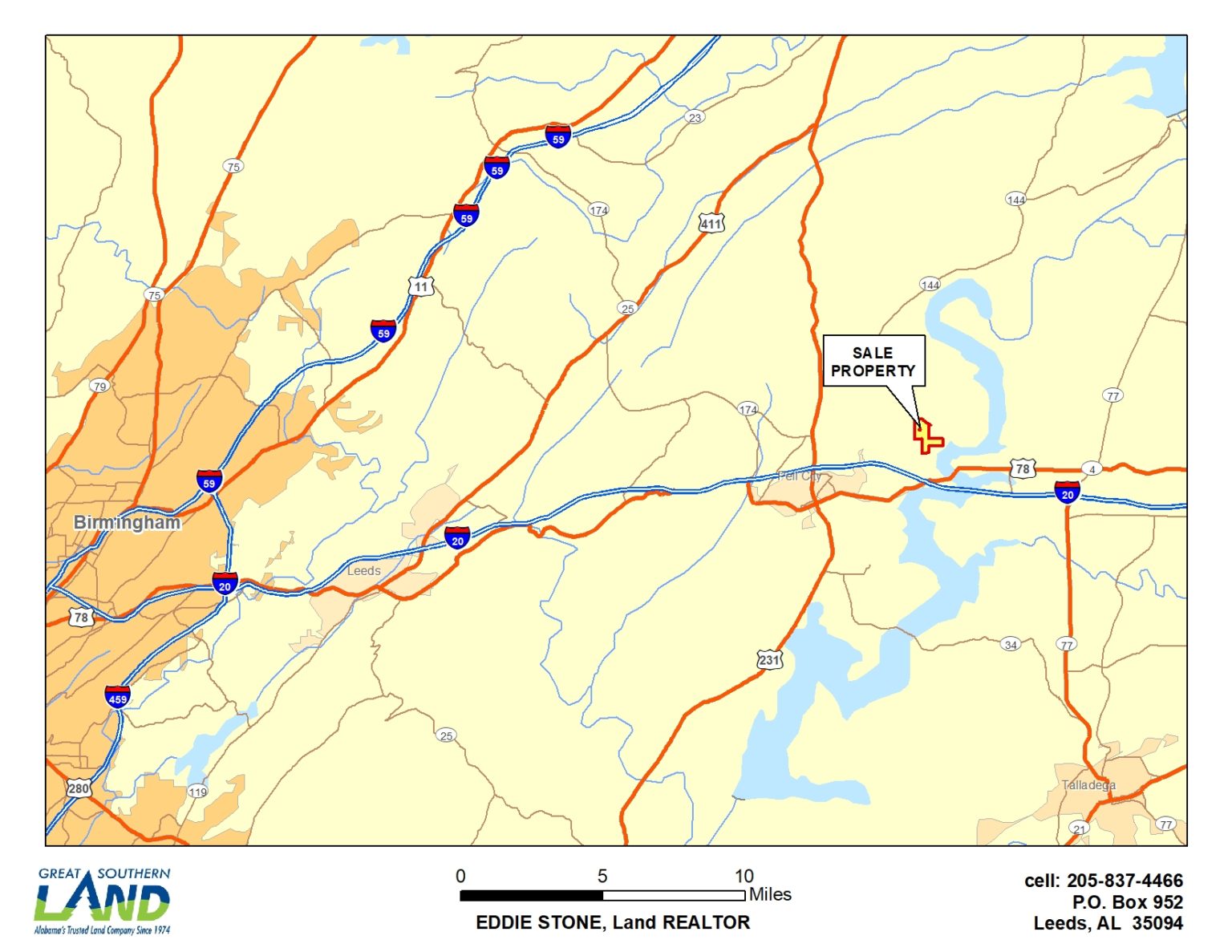 Riverside locator Alabama Land For Sale